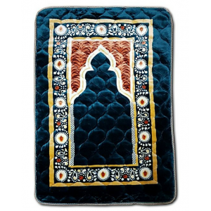 Mongia Velvet Foam Quilted Orthopedic Foam Padded Jai Namaz | Prayer Mat | Janamaz